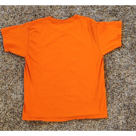 Authentic Disney Parks Goofy Donald Duck Orange T Shirt Youth Size Large - Picture 2 of 4